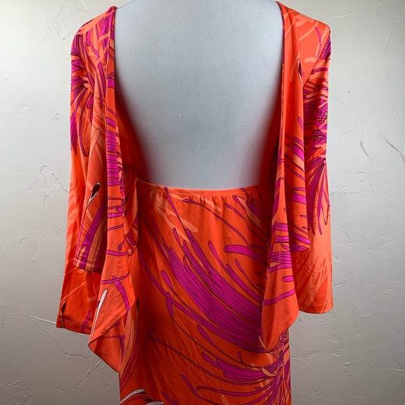 Trina Turk Jersey back to front knotted dress - Picture 6 of 8